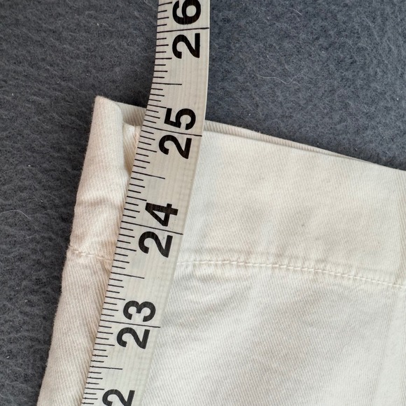 Frank & Eileen Westport Pants Womens 2 White Wide Leg Cropped Cotton Twill USA - Picture 8 of 8